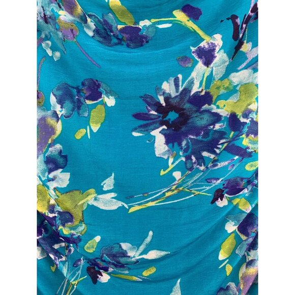 Elle Womens Floral Print Dress XS Polyester - Picture 4 of 6